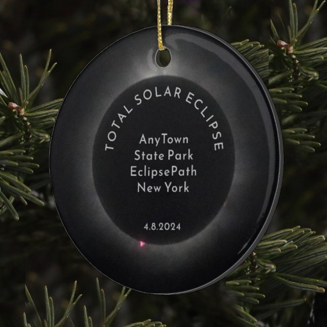 Total Solar Eclipse Ornament Anpassningsbar Bilder (Skapare uppladdad)