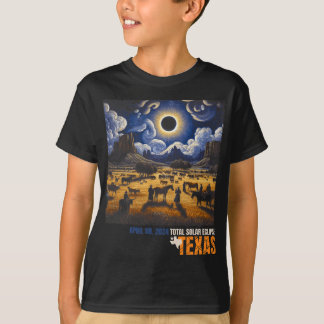 Total Solar Eclipse Retro den 8 april 2024 Astrono T Shirt