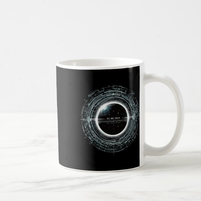 Total Solar Eclipse S.4.2024 Totality S.A.04 Kaffemugg (Höger)