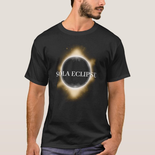 Total Solar Eclipse Sol 8 april 2024 T Shirt (Framsida)