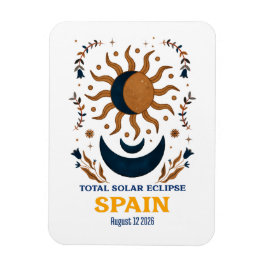 Total Solar Eclipse Spanien augusti 2026 Magnet