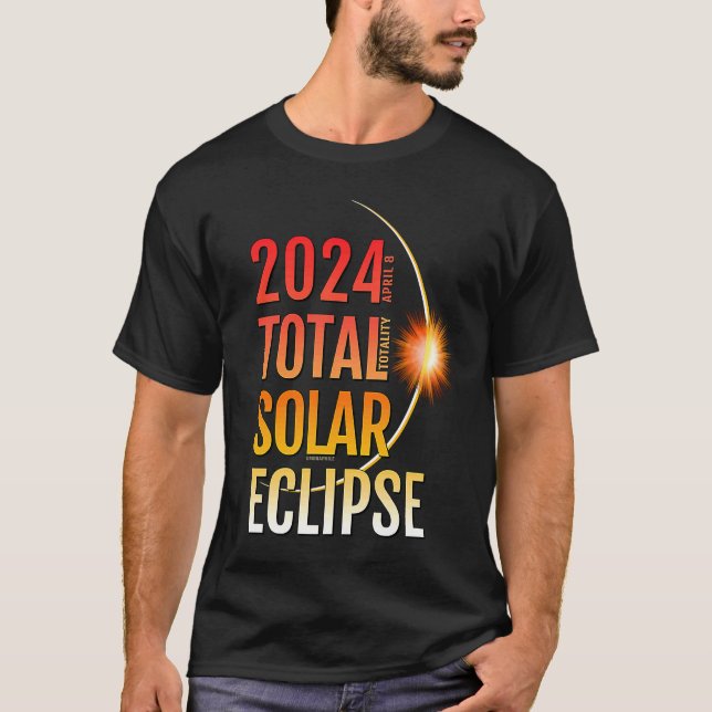 Total Solar Eclipse Totality April 8  2024 11 T Shirt (Framsida)