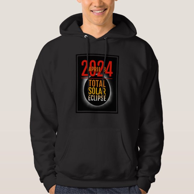 Total Solar Eclipse Totality April 8 2024 13 Hoodie (Framsida)