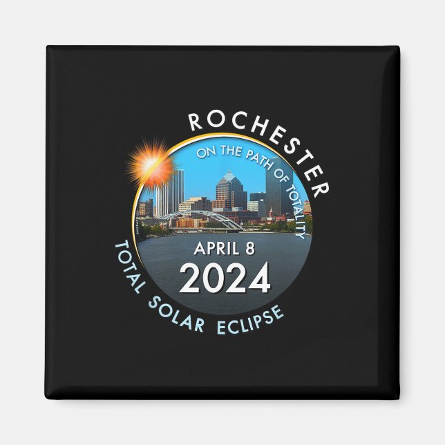 Total Solar Eclipse Totality Rochester New York 26 Magnet (Framsidan)