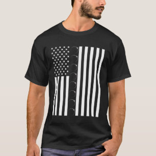 Total Solar Eclipse US American Flagga 04 08 2024 T Shirt