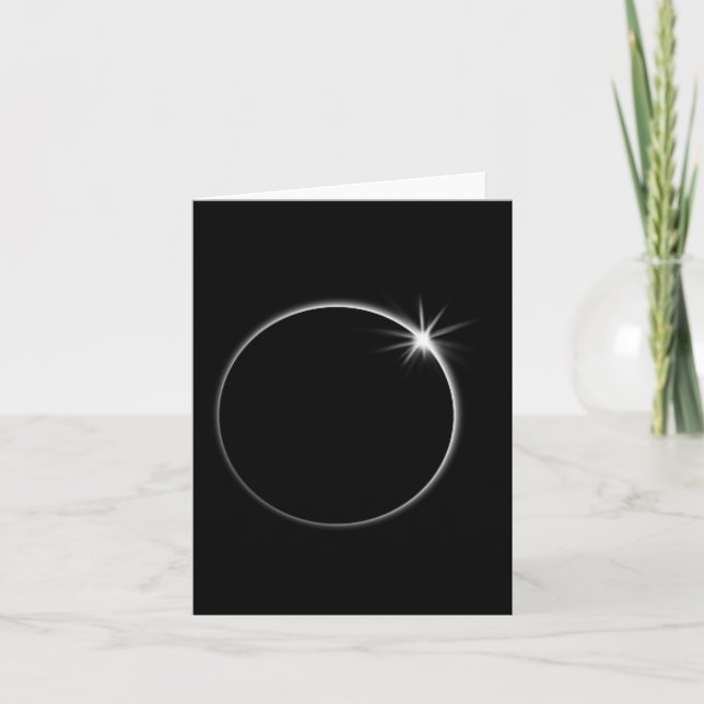 Total Solar Eclipse US American Flagga Totality 04 Kort (Framsida)