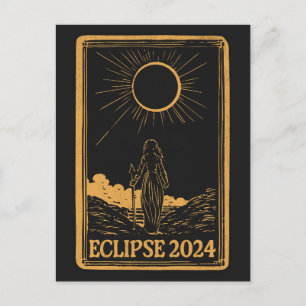 Total Solar Eclipse USA 8 april 2024 Celestial Vykort