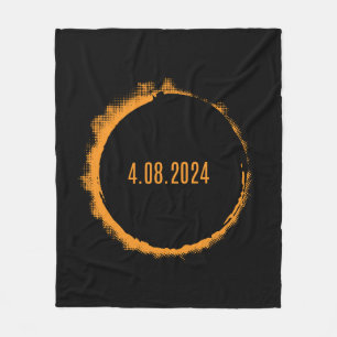 Total Solar Eclipse USA 8 april 2024 Fleecefilt