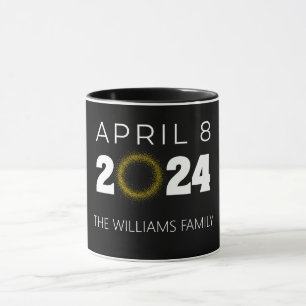 Total Solar Eclipse USA 8 april 2024 Mugg