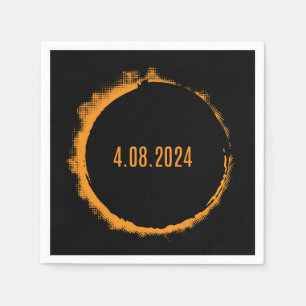 Total Solar Eclipse USA 8 april 2024 Pappersservett