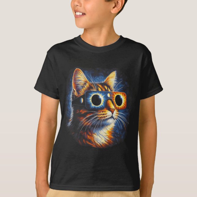 Total solcellsglasögon 8 april 2024 t shirt (Framsida)