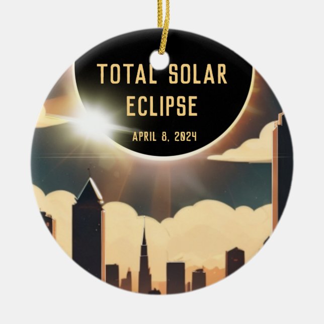 Total solcellsklippsverksamhet 8 april 2024 sol må julgransprydnad keramik (Framsidan)
