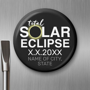 Total solcellsklipse - 2024 eller anpassningsbar magnet