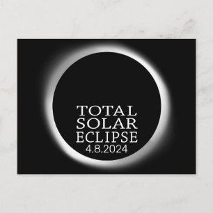 Total solcellsklipse - 2024 eller anpassningsbar vykort