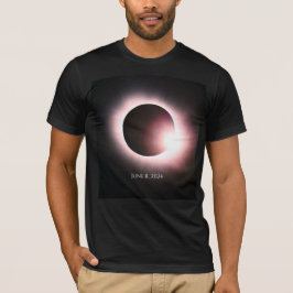 Total soleklipse april 2024 måne sol t shirt