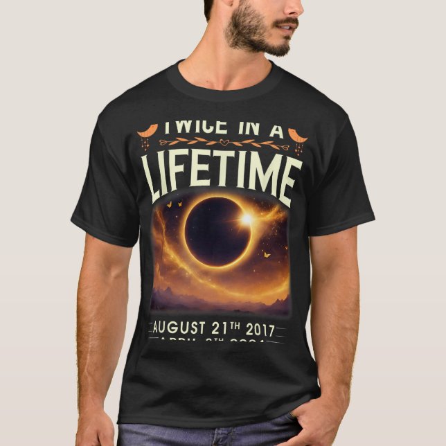 Total solenergi 2024 två gånger under 2017 t shirt (Framsida)