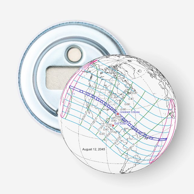 Total solenergi 2045 Global Väg Flasköppnare (Framsidan)