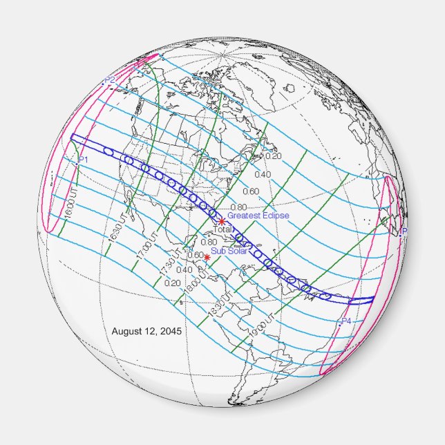 Total solenergi 2045 Global Väg Magnet (Framsidan)