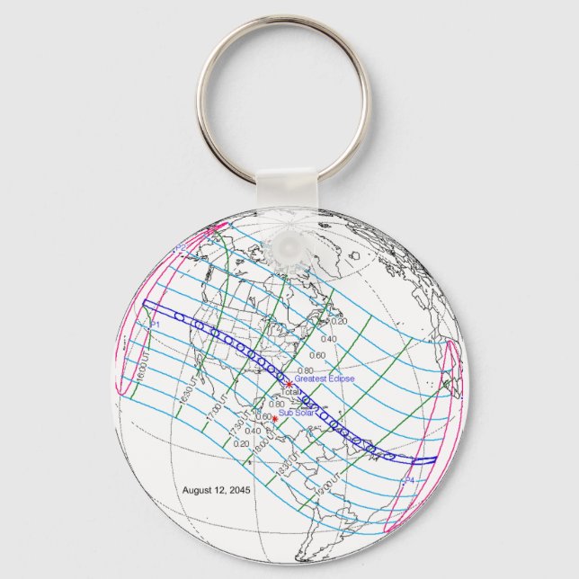 Total solenergi 2045 Global Väg Nyckelring (Framsida)