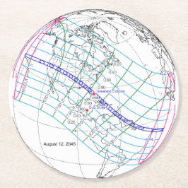 Total solenergi 2045 Global Väg Underlägg Papper Rund