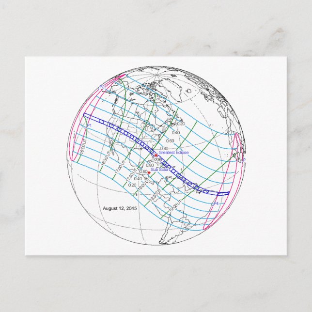 Total solenergi 2045 Global Väg Vykort (Framsida)