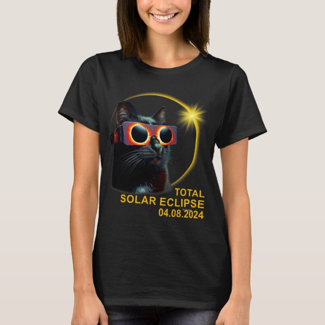 Total solenergi Eclipse 2024 Cute Solar Eclipse Ki T Shirt (Framsida)