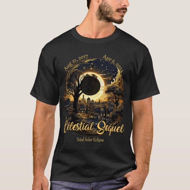 Total solenergi Eclipse Celestial Sequel 2017 Tota T Shirt (Framsida)