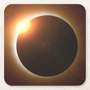 Total solenergi Eclipse Underlägg Papper Kvadrat