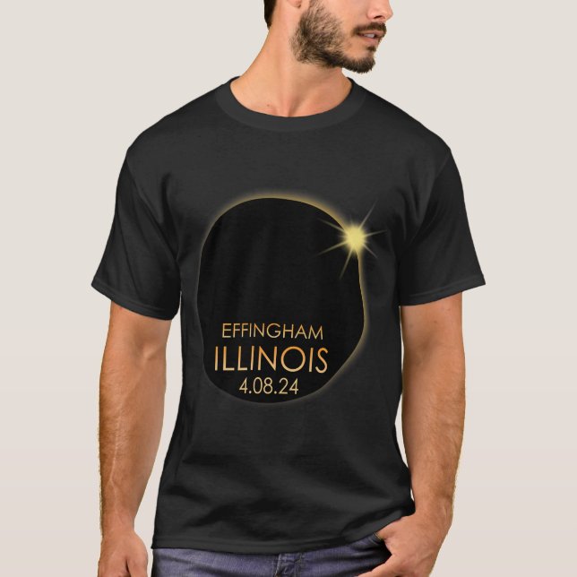 Total solenergi i Effingham Illinois 2024 ton T Shirt (Framsida)