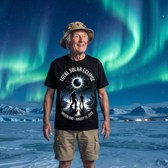 Total solförmörkelse 12 augusti 2026 Grönland  T Shirt (Skapare uppladdad)