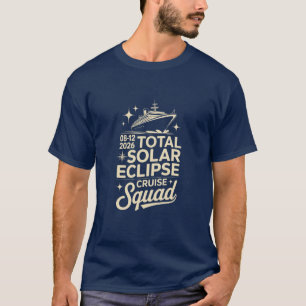 Total solförmörkelse 12 augusti 2026 Kryssningsgän T Shirt