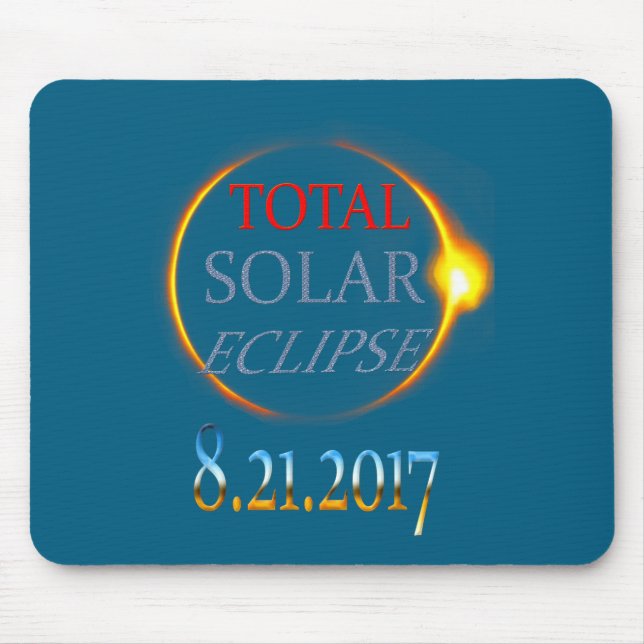 Total solförmörkelse 2017 musmatta (Framsidan)