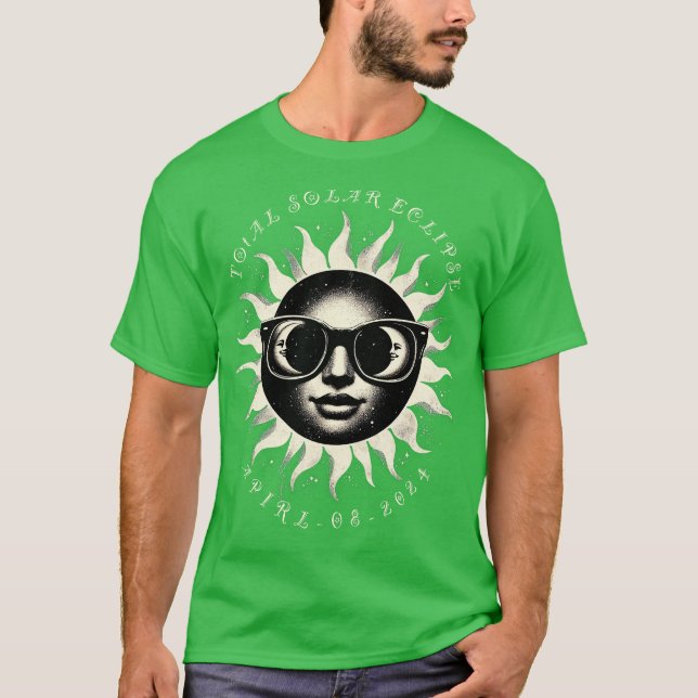 Total solförmörkelse 2024 2 t shirt (Framsida)
