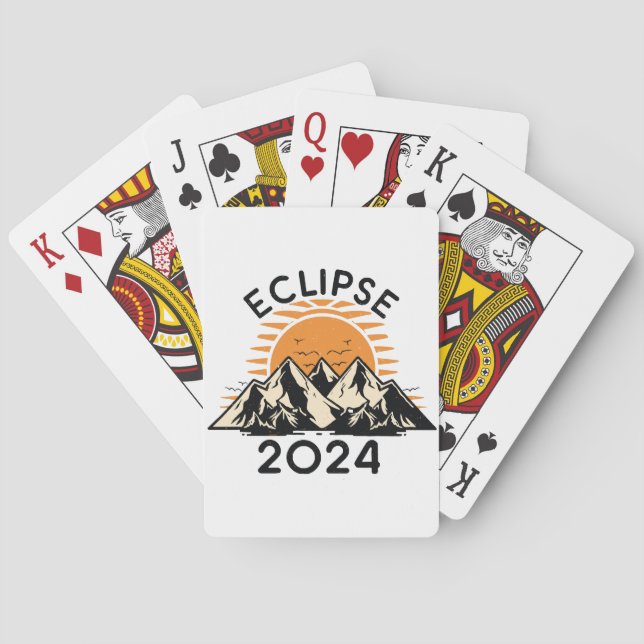 Total solförmörkelse 2024 casinokort (Baksidan)
