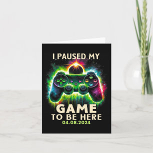 Total solförmörkelse 2024 Gamer Jag pausade mitt s Kort