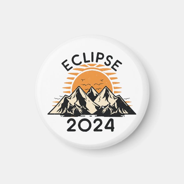 Total solförmörkelse 2024 magnet (Framsidan)