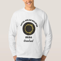 Total solförmörkelse 2026 Herr Long Sleeve