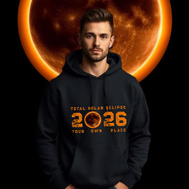 Total solförmörkelse 2026 hoodie