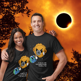 Total solförmörkelse 2026 Spanien fotobomb T Shirt