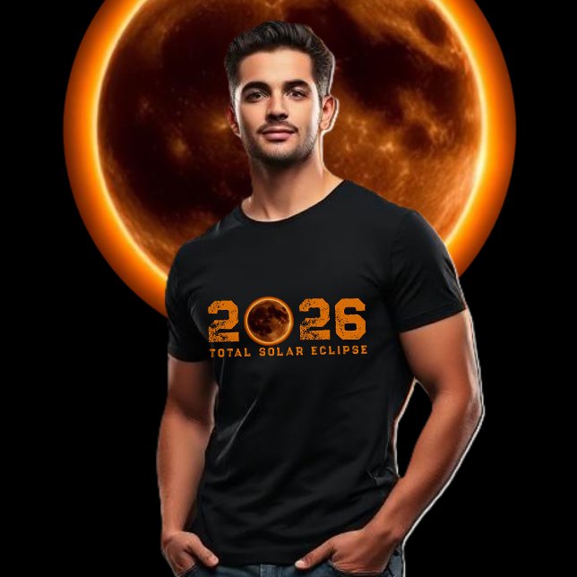 Total solförmörkelse 2026 t shirt (Total Solar Eclipse 2026 T Shirt)