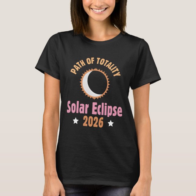 Total solförmörkelse 2026  t shirt (Framsida)