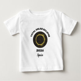 Total solförmörkelse 2026 Totalitet Baby T-Shirt