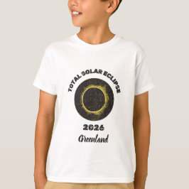 Total solförmörkelse 2026 Totalitet Barn T-Shirt