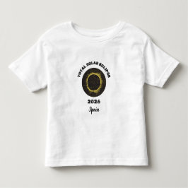 Total solförmörkelse 2026 Totalitet Barn T-Shirt