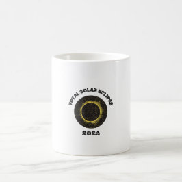 Total solförmörkelse 2026 Totalitet Kaffe Mugg Kop