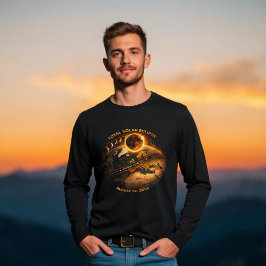 Total solförmörkelse 2026-Totalitetsbana T Shirt