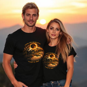 Total solförmörkelse 2026 Totalitetszon T Shirt