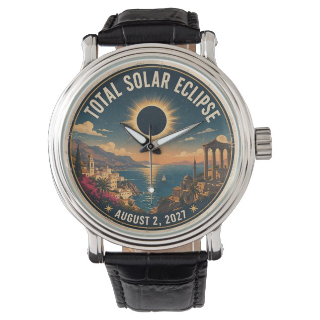 Total solförmörkelse 2027  armbandsur (Framsida)