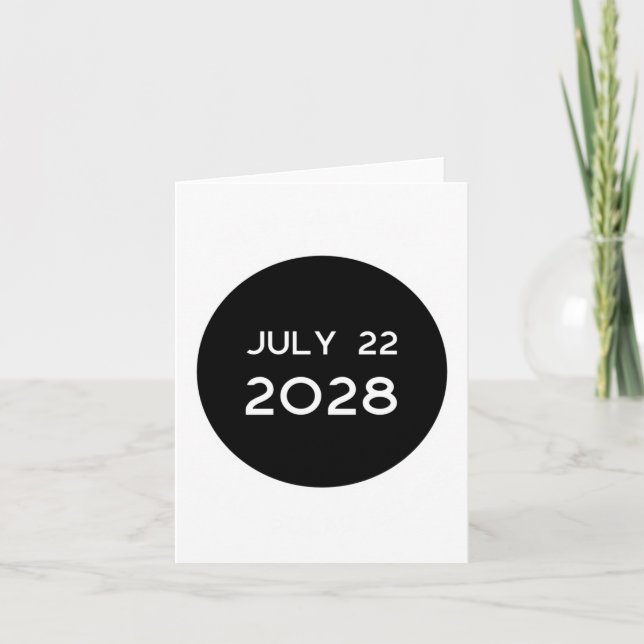 Total solförmörkelse 2028 Nya Zeeland  Kort (Framsida)