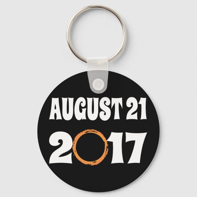 Total solförmörkelse 21 augusti 2017 nyckelring (Framsida)